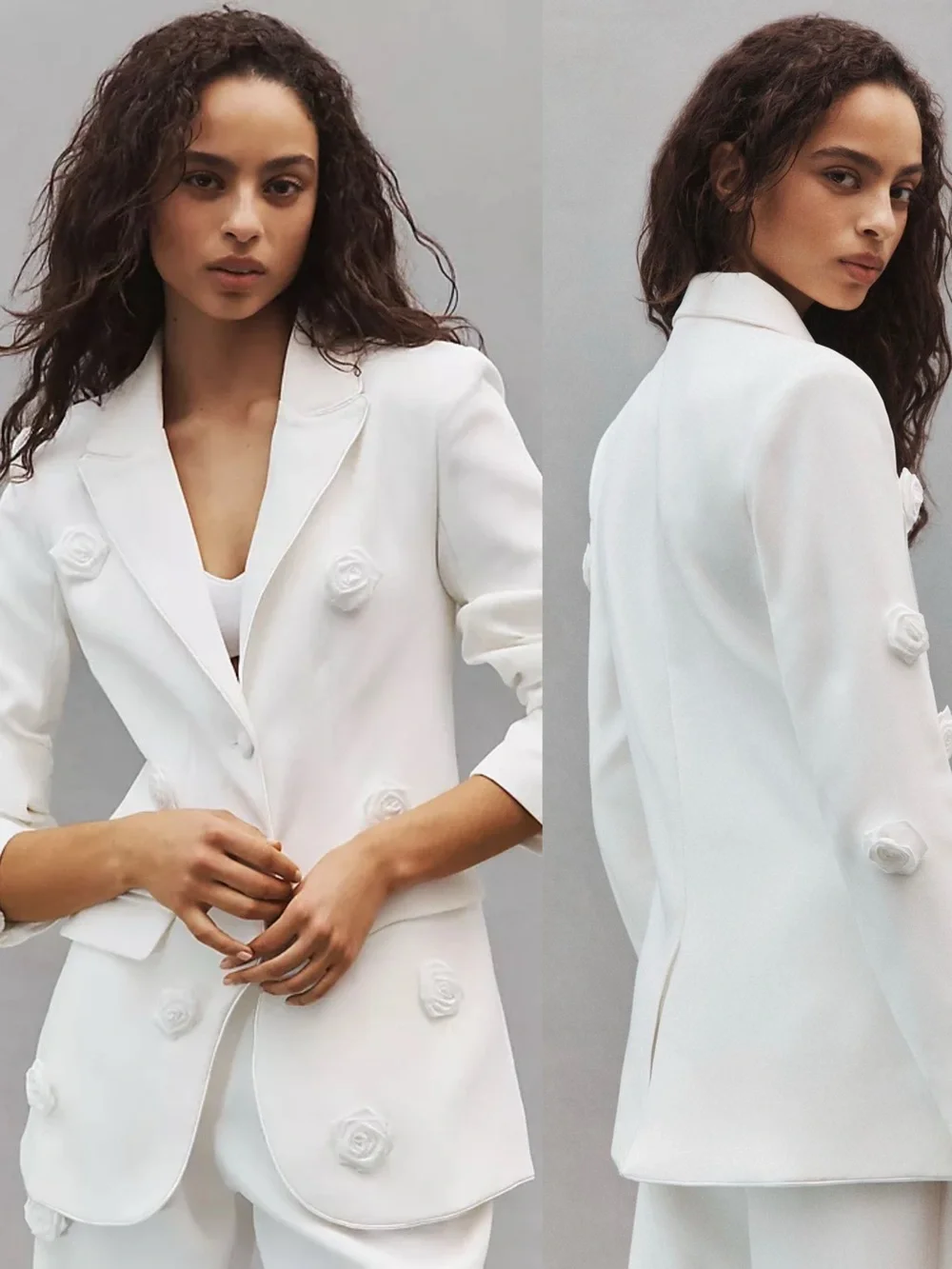 NWT Sister Jane DREAM Rose White Blazer Medium
